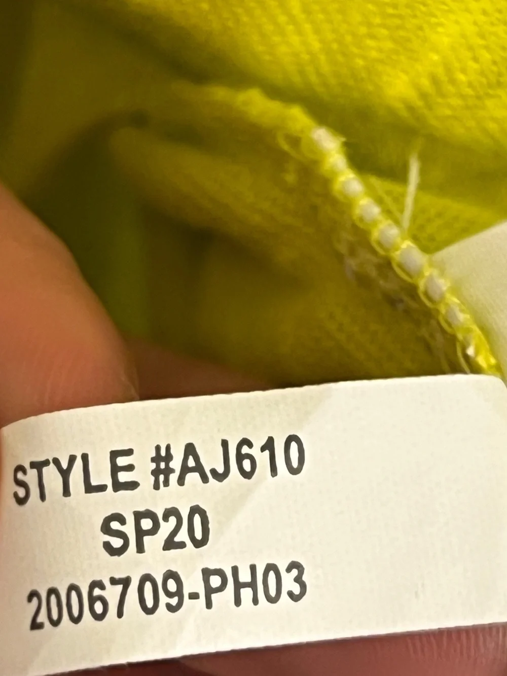 J. CREW Women’s Chartreuse Lime Green Long Sleeve Crewneck Linen Tee Size S